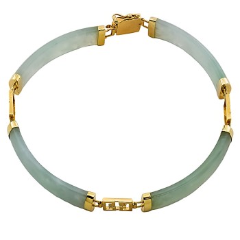 9ct gold Jade Bracelet